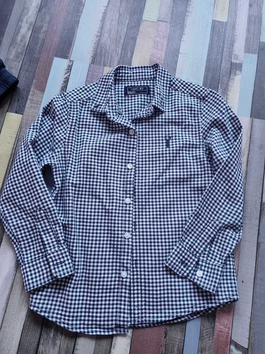 Garnitur Marynarka H&M dla chłopca r 110 i 2xkoszula Next+ spodnie M&S