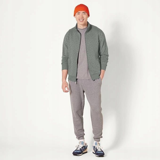 Amazon essentials bluza męska szara casual l 17fa