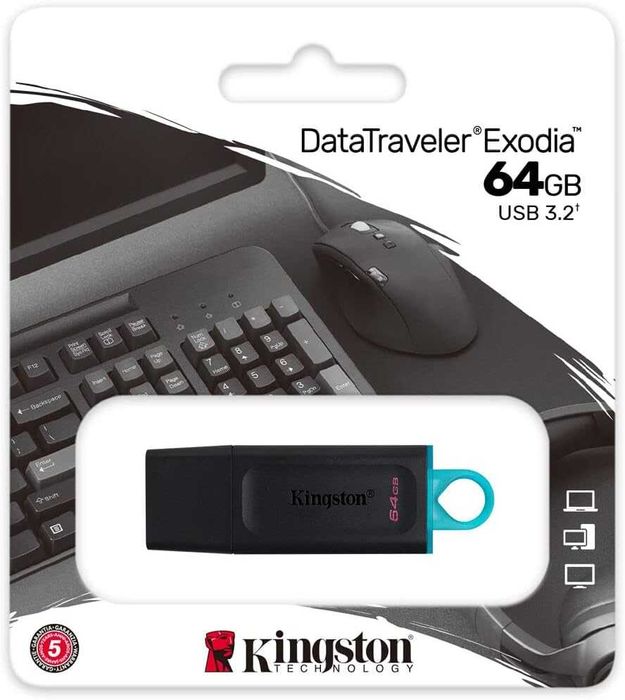 Pen USB 3.2 Kingston DataTraveler Exodia Drive DTX 64 GB  ENVIO GRÁTIS