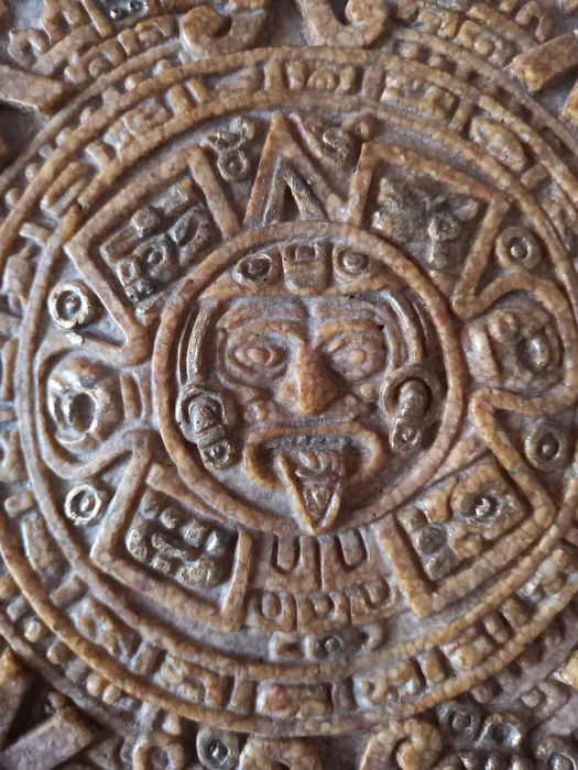 Calendario Maya De Sol Vintage Antigo Azteca