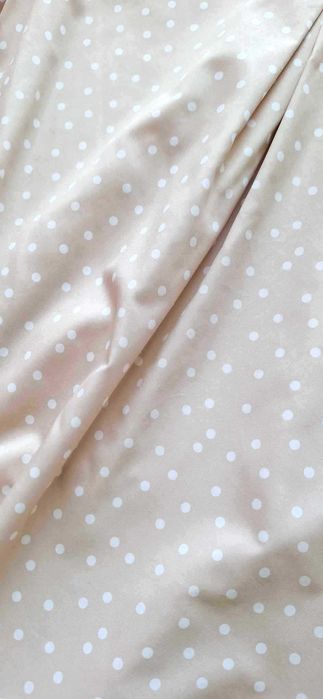 Beżowa sukienka w białe groszki , Orsay, na lato