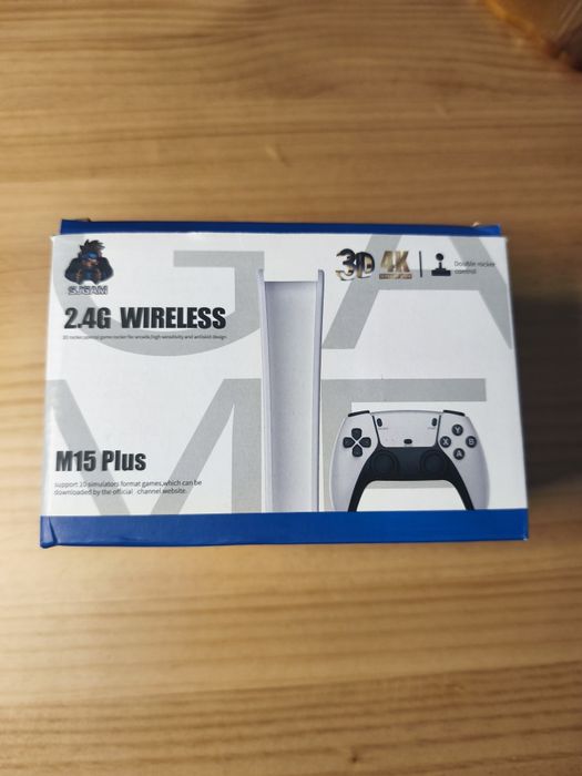 Consola Retro Game Stick 4K M15 Plus + 2 Comandos Wireless (Novo)