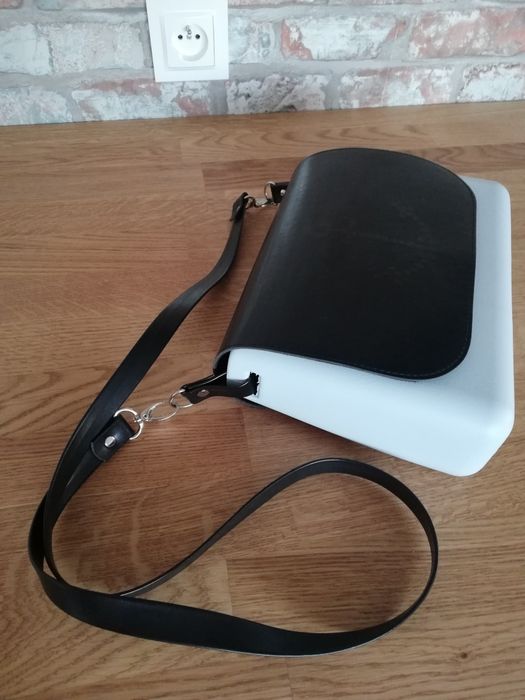 O bag Obag Glam Ice nowa z metką klapka nero kotwica