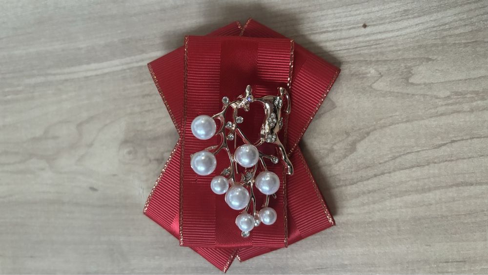 Broszka prezent renifer gift ozdoba
