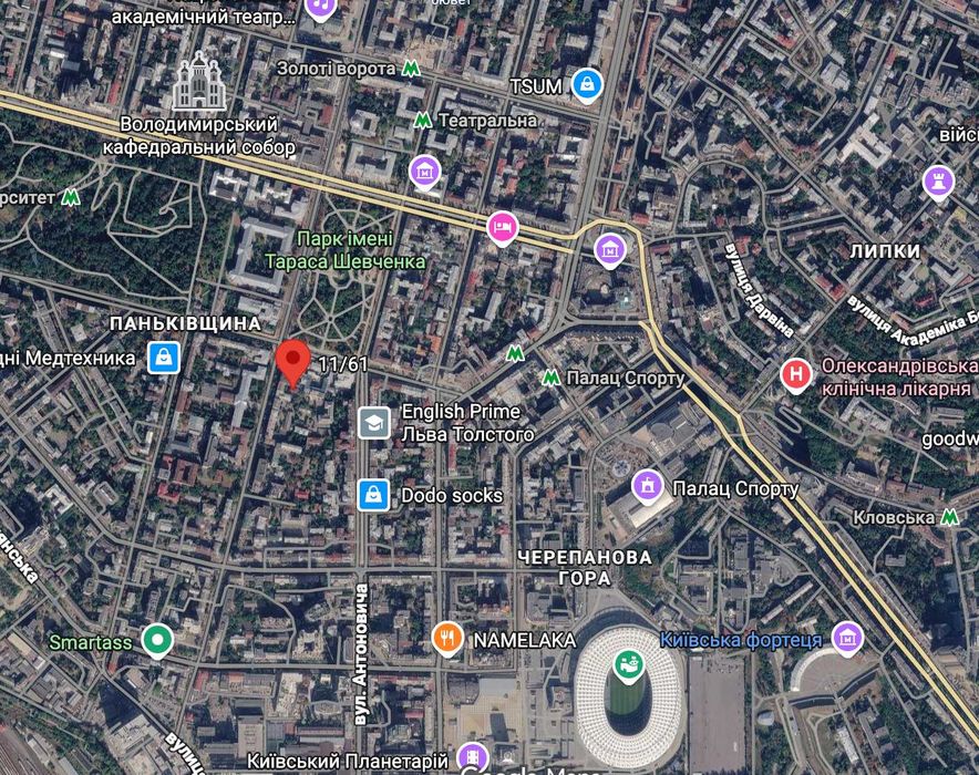 111 м2, підвальне приміщення, Льва Толстого, комерція  окремий вхід центр
