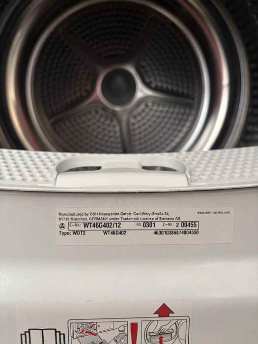 сушильна  машина Siemens WT46G402