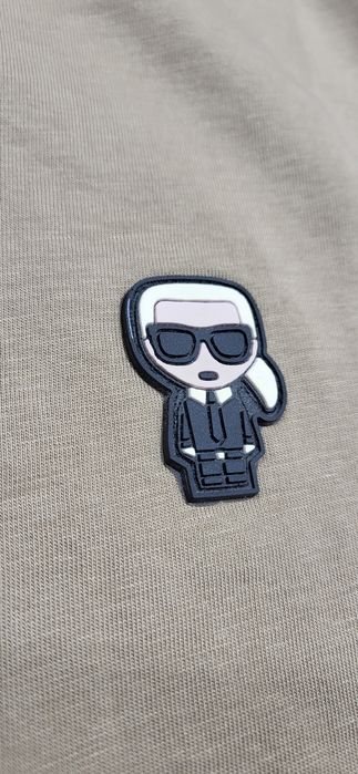 Karl ludzik beżowy long meski longsleeve bawełna premium M