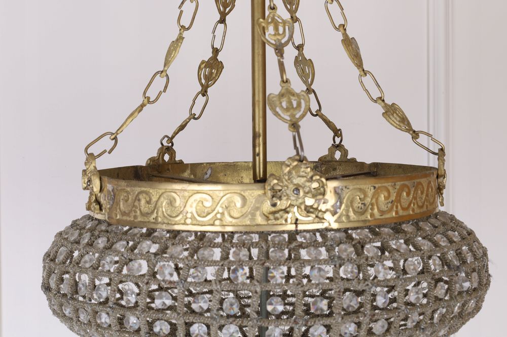 Lampa Żyrandol Kryształ - Grzybek 70 X 50 Cm