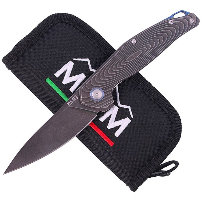 Nóż składany MKM Goccia Dark Stonewashed Titanium, Dark (MKGC-TDSW)