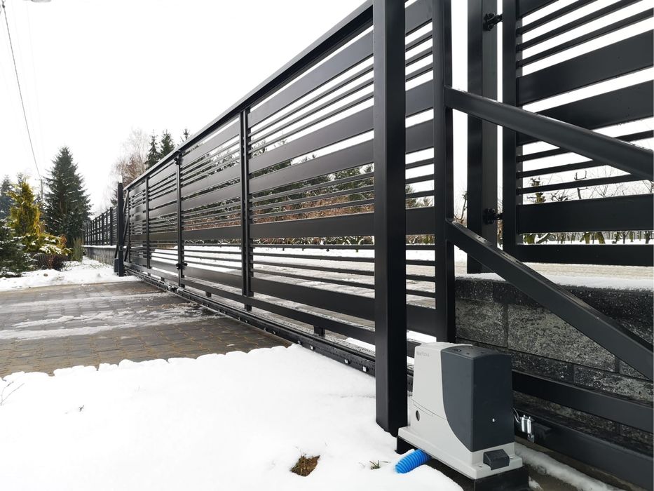 Automatyka napędy do bram dwuskrzydlowych i przesuwnych. Montaż.