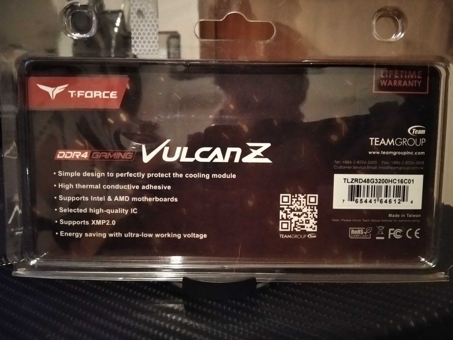 Memória T-Force DDR4 3200mhz Vulcan Z