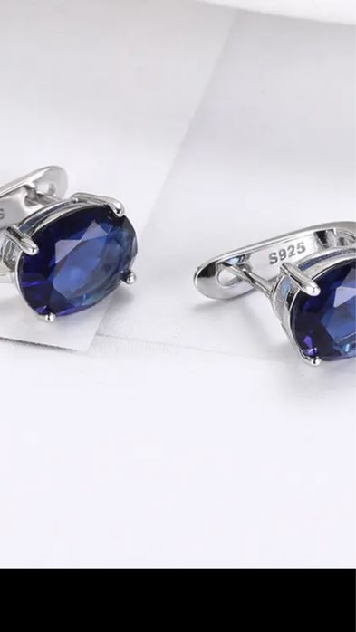 Сапфир в серебре 925 проба