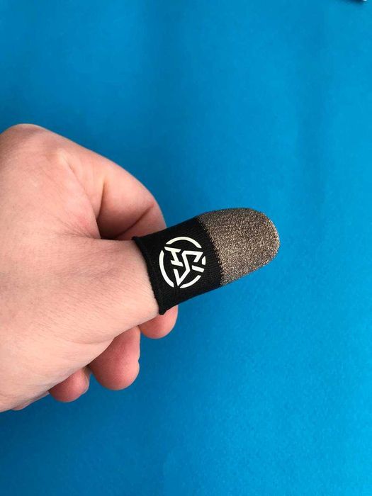 Тригер для телефону та ігрові напальчники зі срібним волокном 2 шт.