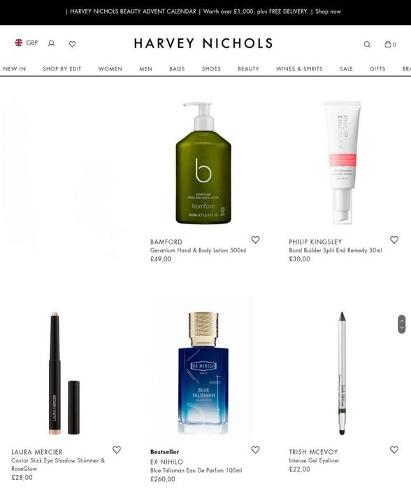 ПАРФУМИ та КОСМЕТИКА Адвент-календар Harvey Nichols Beauty & Fragrance