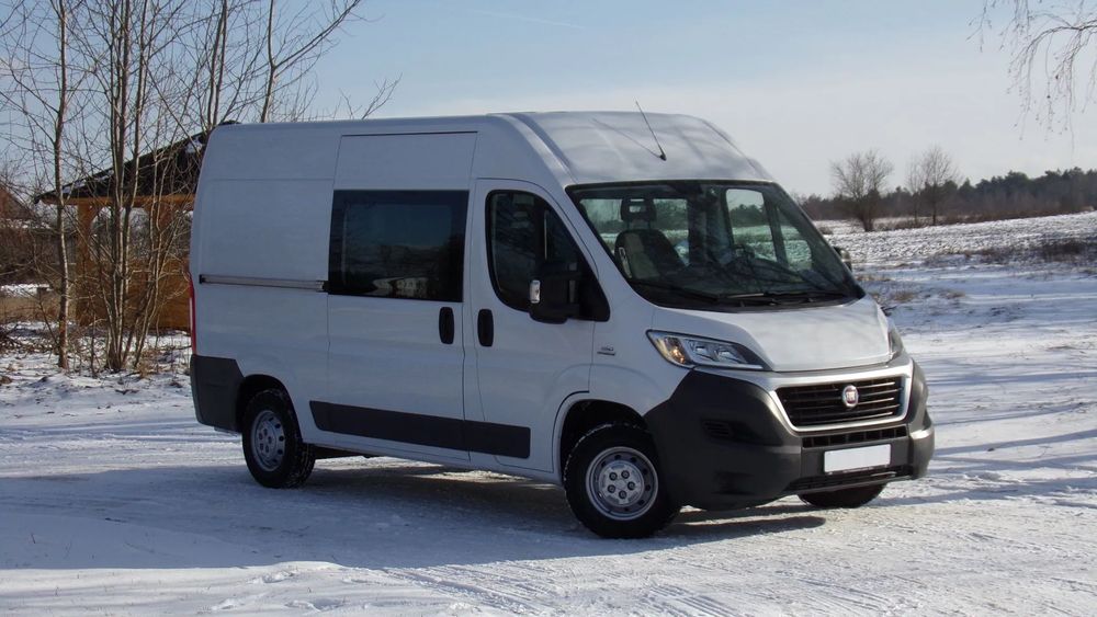 Fiat DUCATO 2.3 130KM * Multijet * KLIMATRONIK * BRYGADÓWKA 6 OSÓB * ZADBANY !  * L2H2 * NISKI PRZEBIEG ! SERWIS ! Super Stan ! Polecam !