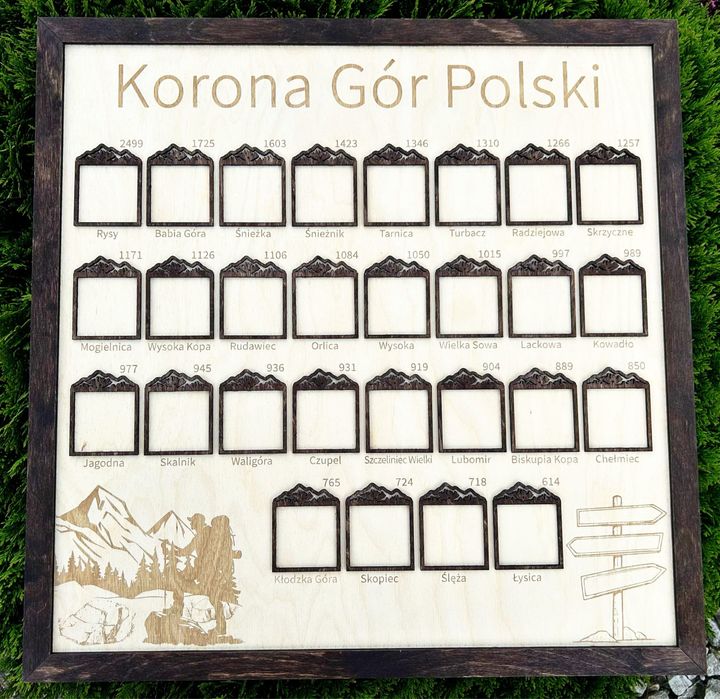 Ramka z Koroną Gór Polski