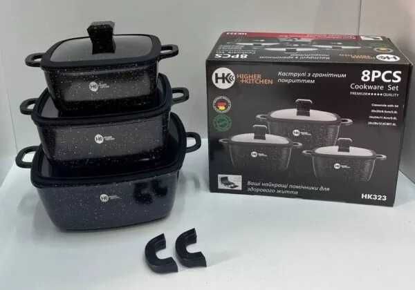 Набор посуды каструль с гранитным антипригарным покрытием 6️⃣ предмет