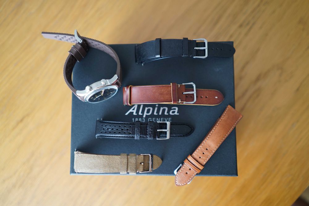 Zegarek Alpina Seastrong Diver 300 Heritage AL-520BY4H6 + 6 pasków FULL SET