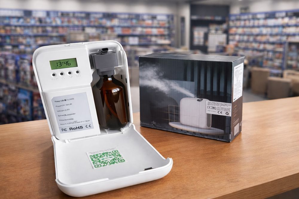 elektryczny dyfuzor zapachowy wykorzystujący technologię zimnej dyfuzj