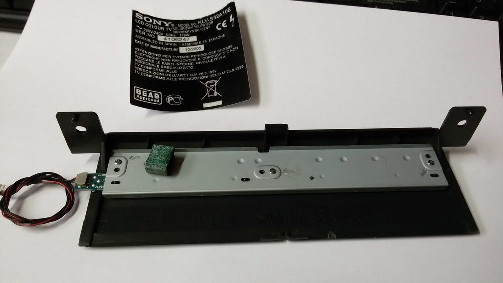 botoes de funcoes tv sony kvl-s32a10e etc