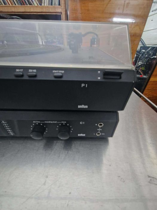 Gramofon Braun P1 i magnetofon Braun C1