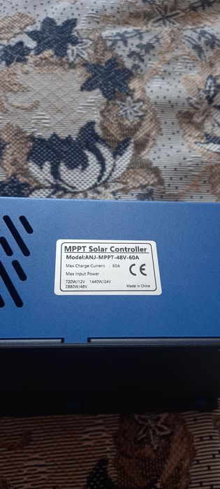 MPPT контроллер Anenji  для солнечных панелей 60 ампер