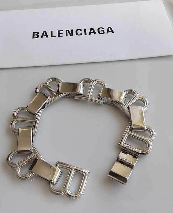Balenciaga posrebrzana bransoletka