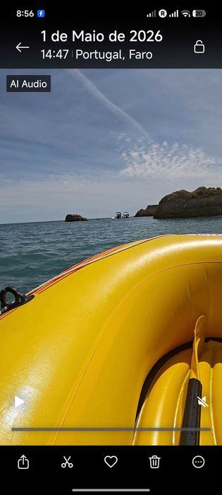 Barco de borracha para 2/3 pessoas 300 a remos