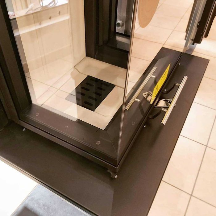 Wkład kominkowy trzyszybowy z gilotyną DEFRO INTRA XSM CG + blenda