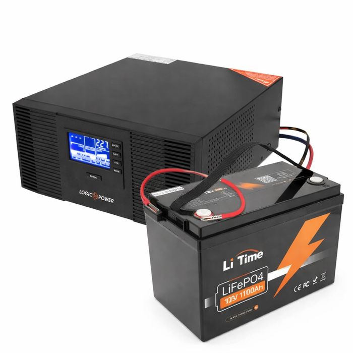 Комплект резервного живлення LP (LogicPower) ДБЖ + літієва (LiFePO4)