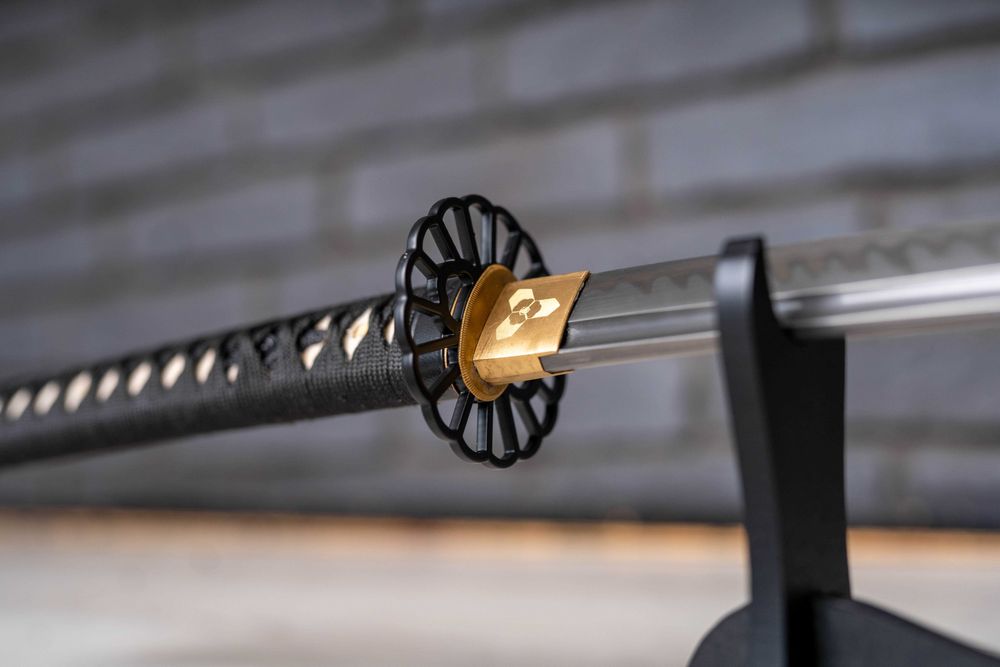 Miecz samurajski Japońska Katana Stal T10 Handmade + Stojak HAMON w-wa