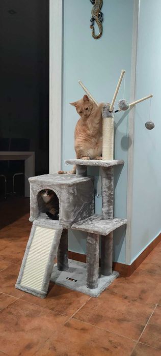 Drapak legowisko domek wysoki dla kota słupek do drapania NOWY 118 cm