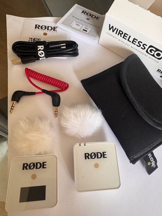 Мікрофон бездротовий RODE Wireless GO White оригінал комплект