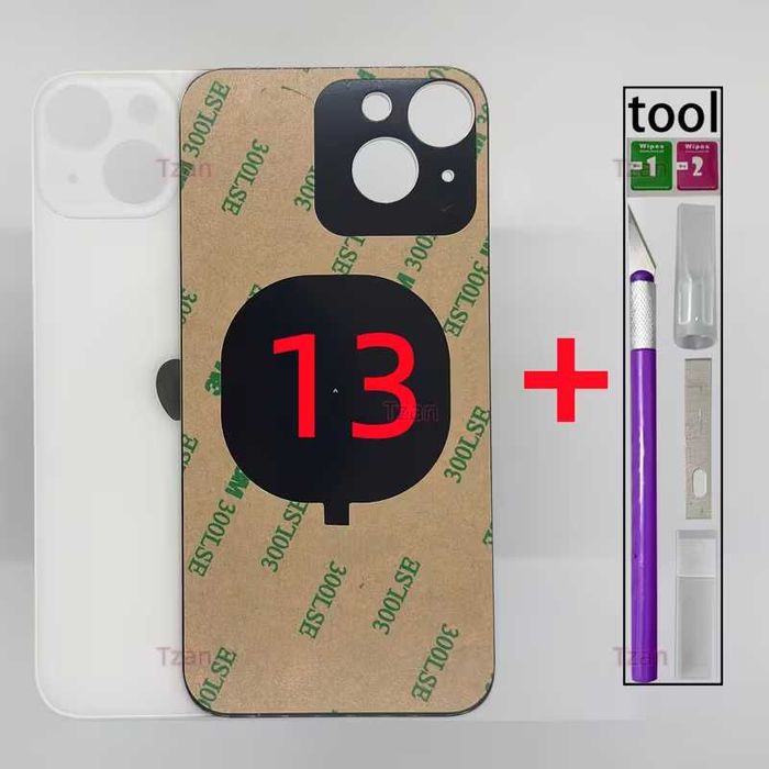 Iphone 13 заднее стекло белое