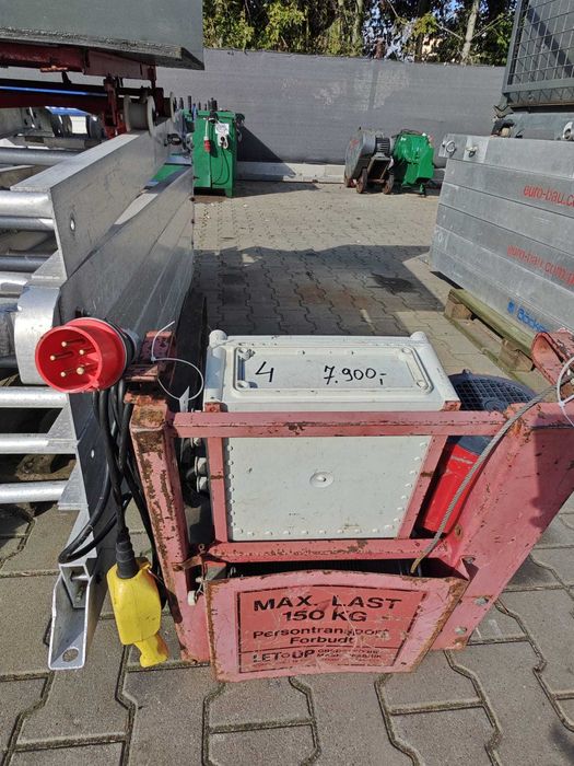 Winda drabina dekarska LET UP 400V 12m wciągarka wyciąg nr.4