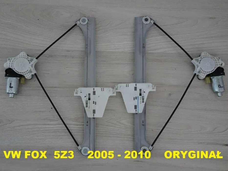 Podnośnik Mechanizm Szyby VW Fox Przód Lewy Elektryczny 2005-2010 Oryginał [5a]