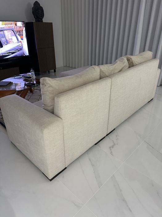 Sofa de 3 lugares com chaise long