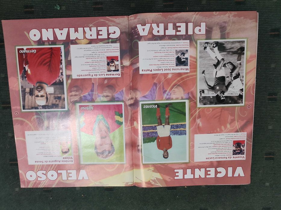Caderneta de Cromos antiga Álbum Glórias da Selecção - Completa