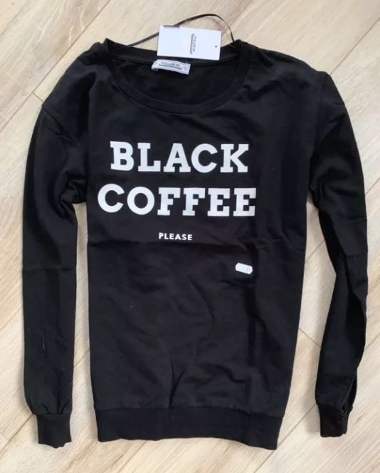 pull&bear bluza S 36 Nowa black coffee