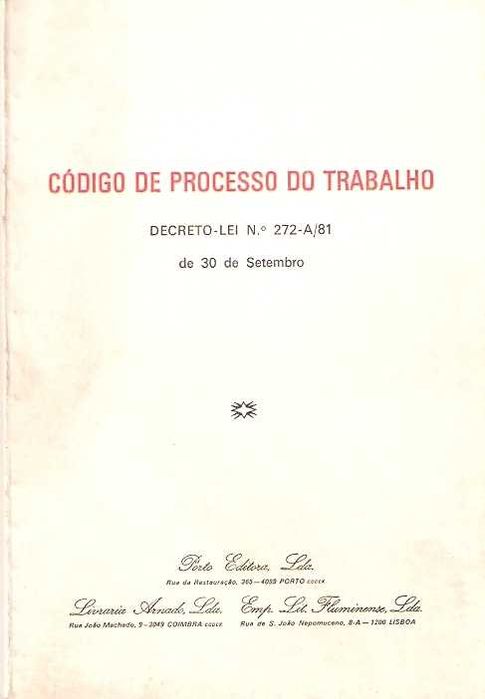 Código de processo do trabalho de 1981
