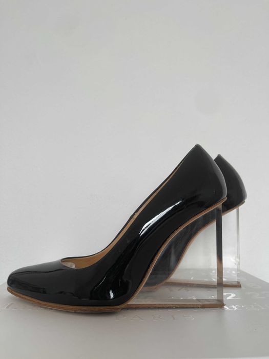 Maison Margiela x H&M Sapatos de salto alto transparentes preto EU 38