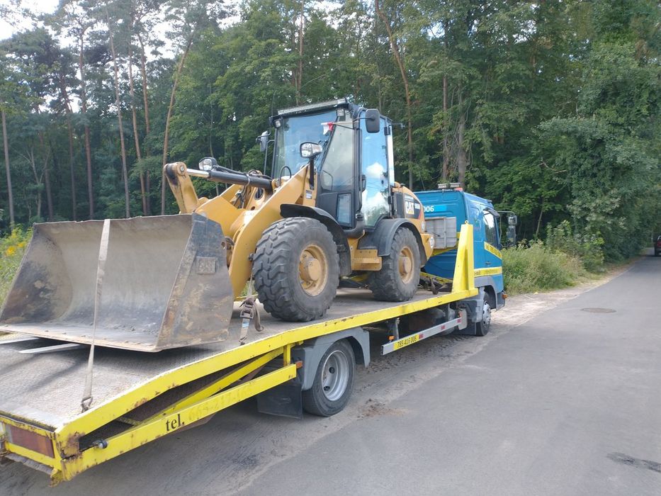 Pomoc drogowa, laweta, transpo maszyn, usługi minikoparka