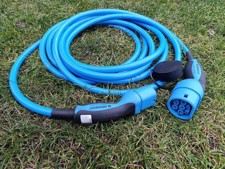 Tesla Przewód TYPE2 Ładowania EV Ładowark Kabel 22KW 32A 7.5m Mennekes