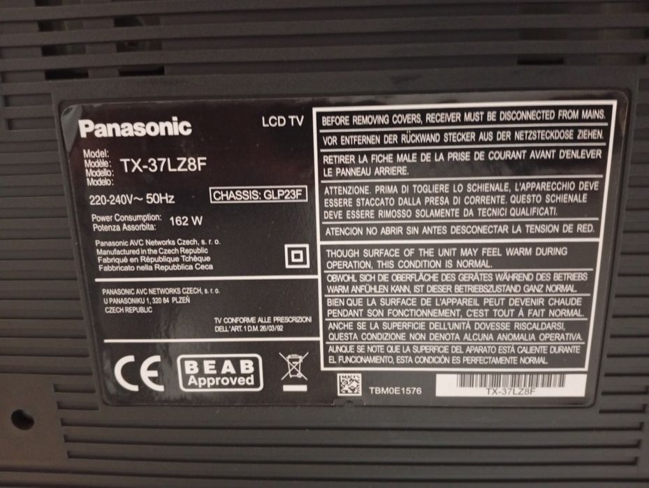 Monitor Panasonic 37"