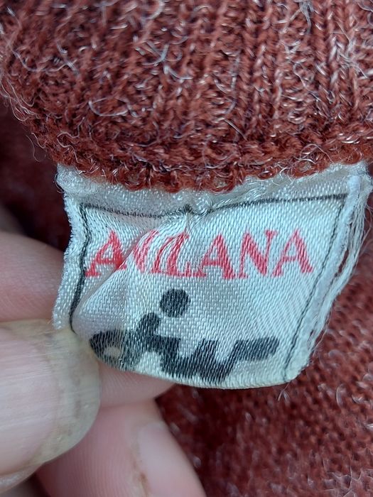Stary Sweter męski brązowy z czasów PRL rozmiar XL/2XL Firma JWONA