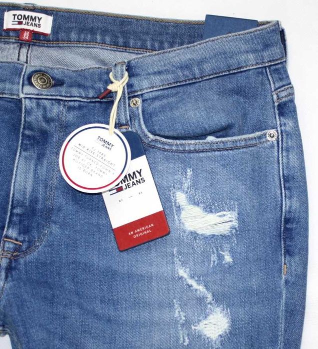 Tommy hilfiger Damskie jeansy Tommy Jeans 1985 Straight nowe - W26/L34