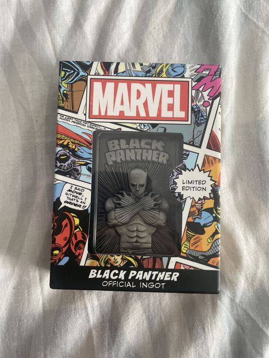 Lingote Oficial Pantera Negra Marvel – Edição Limitada (Fanattik)