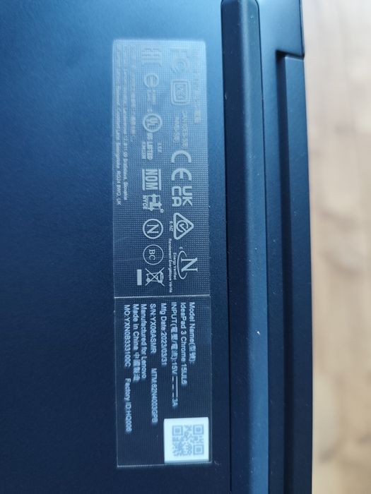 Lenovo ideapad 3 chrome 15ijl6