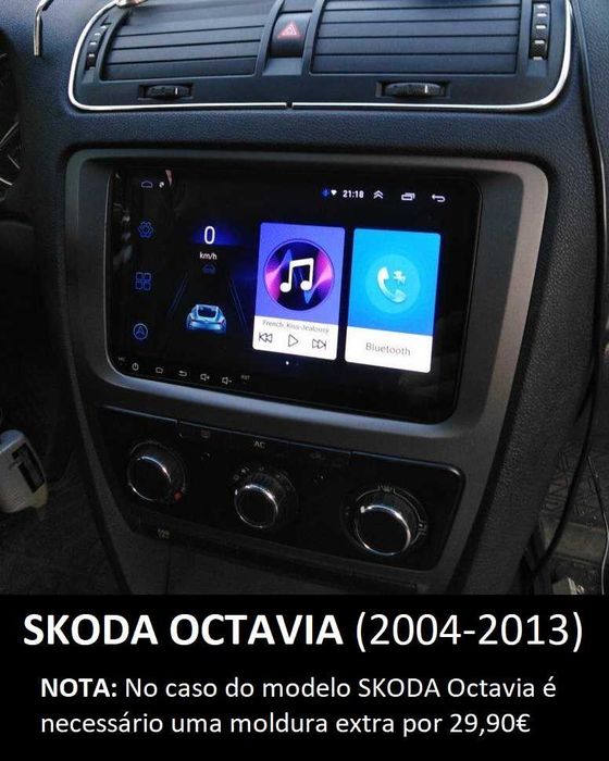 (NOVO) Rádio • 2DIN 9" • VW SEAT SKODA • Android • [4+32GB] • Wifi GPS