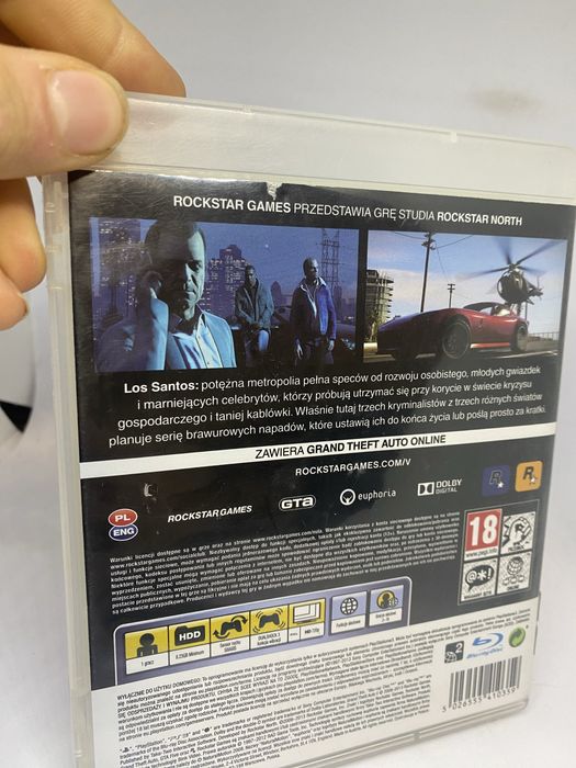 Gra GTA 5 grand theft auto V PS3 Sony Play Station ps3 pudełkowa